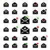 black icon email for business