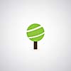 tree symbol  on gray background 