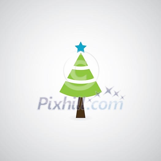 tree symbol on gray background tree symbol on gray background