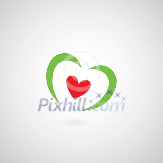 heart symbol on gray background heart symbol on gray background