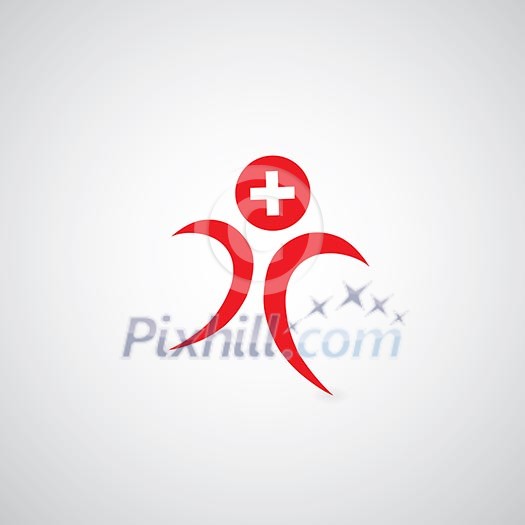 people medical on gray background people medical on gray background