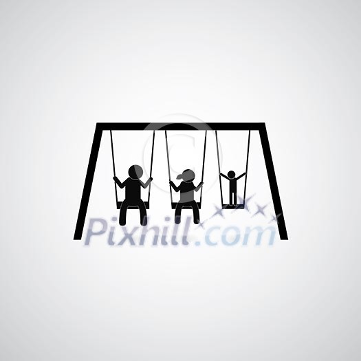 happy family time symbol in the park happy family time symbol in the park