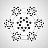 connection symbol with text and graphics 