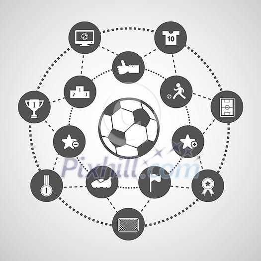 symbol set for world cup in circle diagram symbol set for world cup in circle diagram