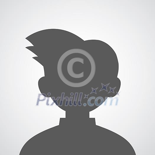 man avatar profile picture on gray background man avatar profile picture on gray background