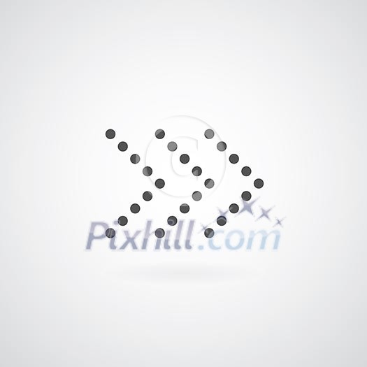 arrow symbol on gray background arrow symbol on gray background