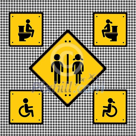 toilet sign vector general needed for use toilet sign vector general needed for use