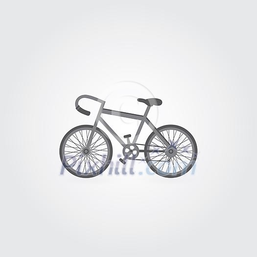 Retro bicycle symbol on gray background Retro bicycle symbol on gray background