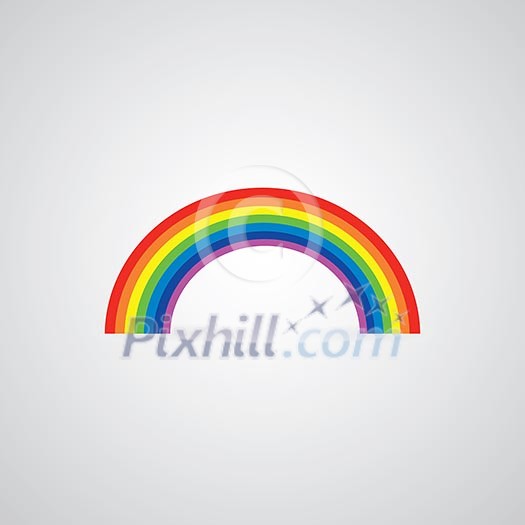 vector rainbow on gray background vector rainbow on gray background