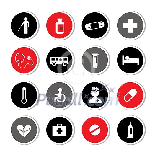 hospital icons set for use hospital icons set for use