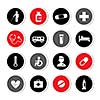 hospital icons set  for use  