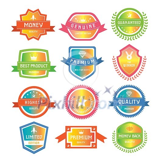 set of retro vintage labels set of retro vintage labels