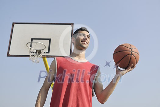basketball player practicing and posing for basketball and sports athlete concept basketball player practicing and posing for basketball and sports athlete concept