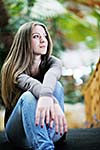 beautiful young woman student portrait while relax on coffee break