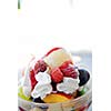 fruit salad cup closeup