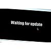 waiting for update sign on lcd display