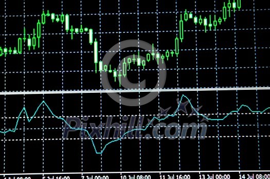 stock market graph on big lcd display closeup macro stock market graph on big lcd display closeup macro