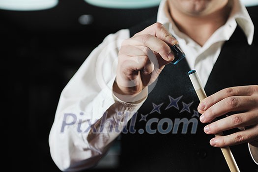 young pro billiard player finding best solution and right angle at billard or snooker pool sport game young pro billiard player finding best solution and right angle at billard or snooker pool sport game