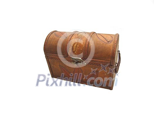 isolated wood box isolated wood box