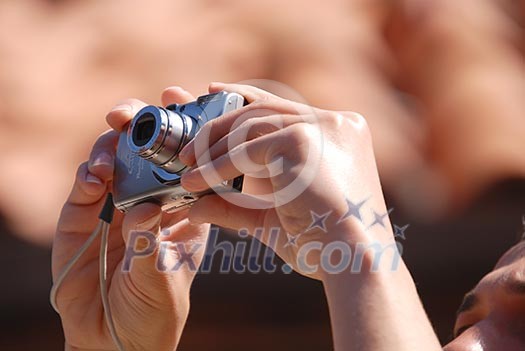 boy with photo camera boy with photo camera