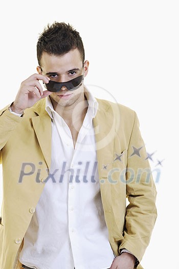 young man fashion isolated on white young man fashion isolated on white