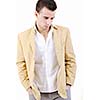 young man fashion isolated on white