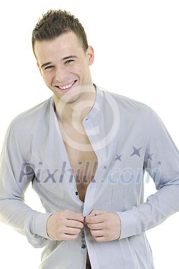 young man fashion isolated on white young man fashion isolated on white