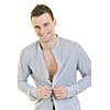 young man fashion isolated on white
