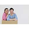 happy Young couple moving in new house