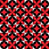 red and black seamless flower pattern background  