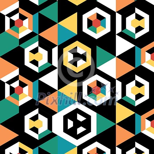 Seamless vector geometric pattern background Seamless vector geometric pattern background