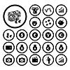 money and financial vector icon set 