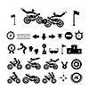 Motorcycle symbol on white background 