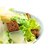 fresh organic eco vegetable salad,close-up isolated on white