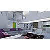 3d design of modern home appartment indoor