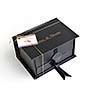 chocolate and praline luxury box with candy and sweets
