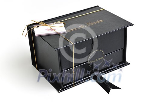 chocolate and praline luxury box with candy and sweets chocolate and praline luxury box with candy and sweets