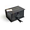 chocolate and praline luxury box with candy and sweets