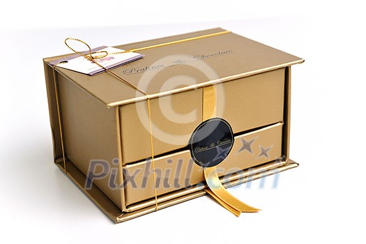 chocolate and praline luxury box with candy and sweets chocolate and praline luxury box with candy and sweets