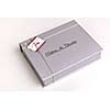 chocolate and praline luxury box with candy and sweets