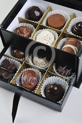 luxury and sweet praline and chocolate decoration food close up luxury and sweet praline and chocolate decoration food close up