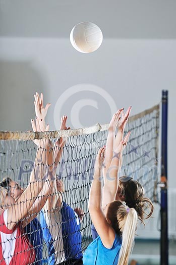 volleyball game sport with group of girls indoor in sport arena volleyball game sport with group of girls indoor in sport arena