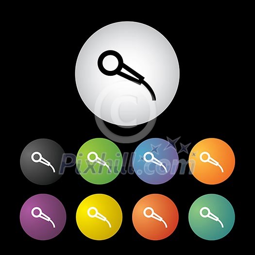 microphone media button icon set microphone media button icon set