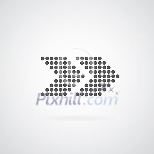 arrow symbol on gray background arrow symbol on gray background