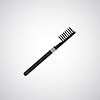 vector toothbrush symbol on gray background 