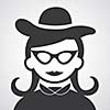vector symbol retro lady style  