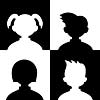 vector man and woman avatar profile picture  