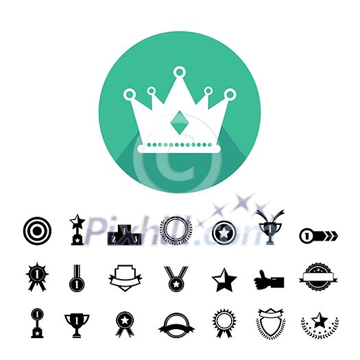vector trophy and awards symbol vector trophy and awards symbol