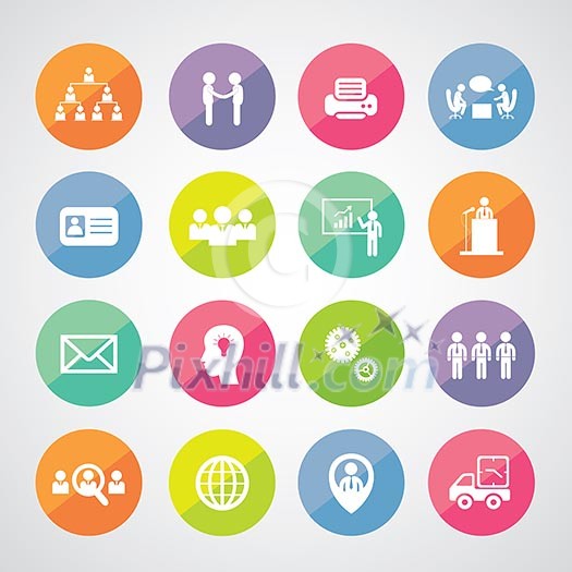 vector business teamwork icon set vector business teamwork icon set