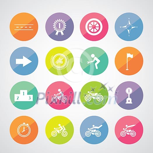 vector motorcycle icon sport game vector motorcycle icon sport game